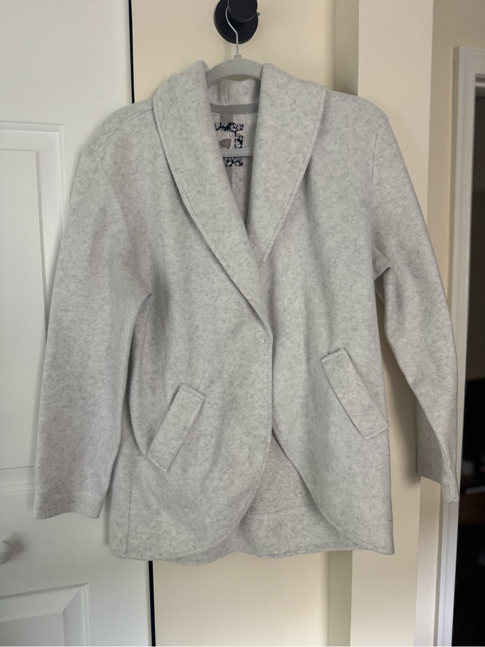 Light Gray Women's Wool-Blend Coat
